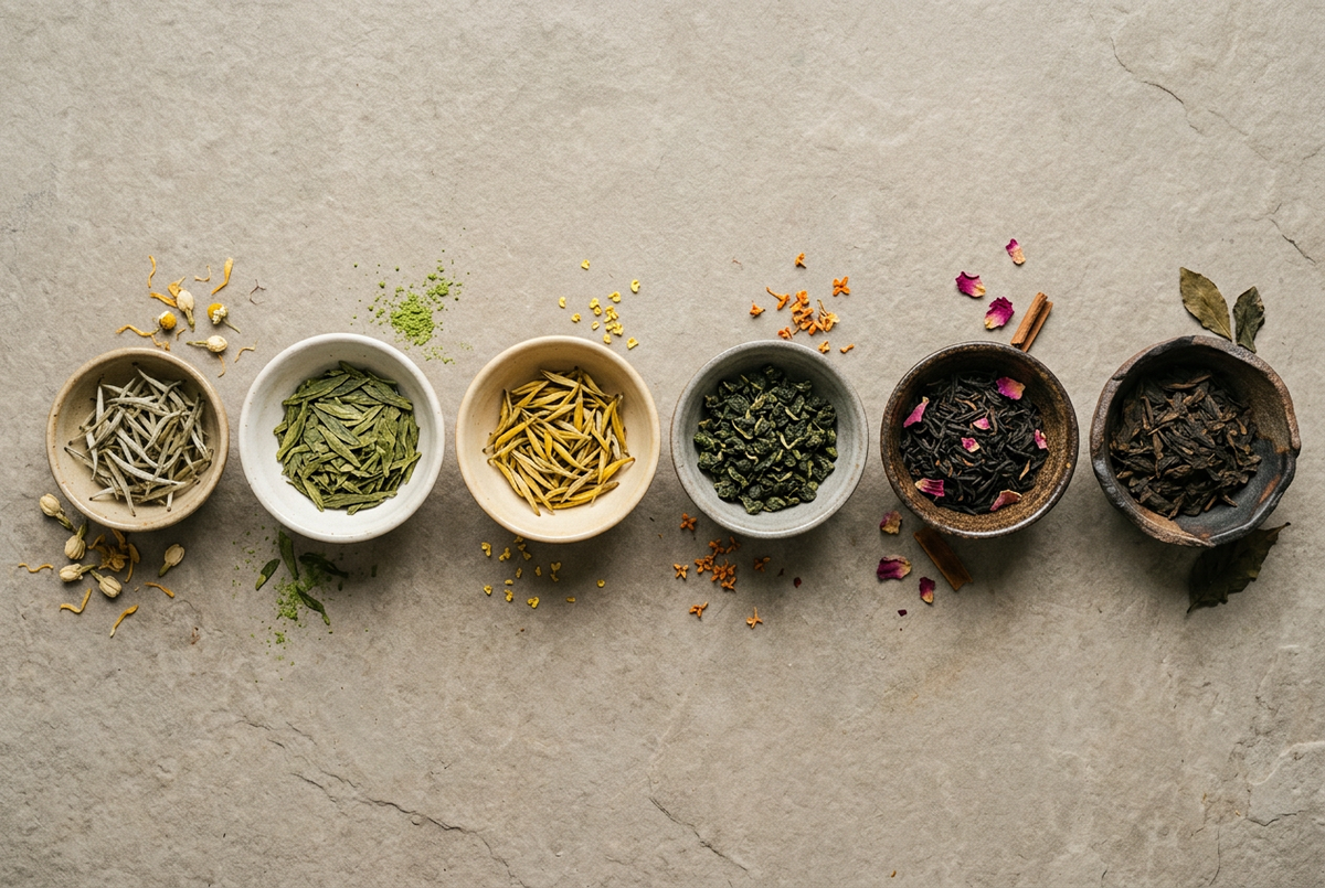 Tea Processing: How the Six Types of Tea Are Made