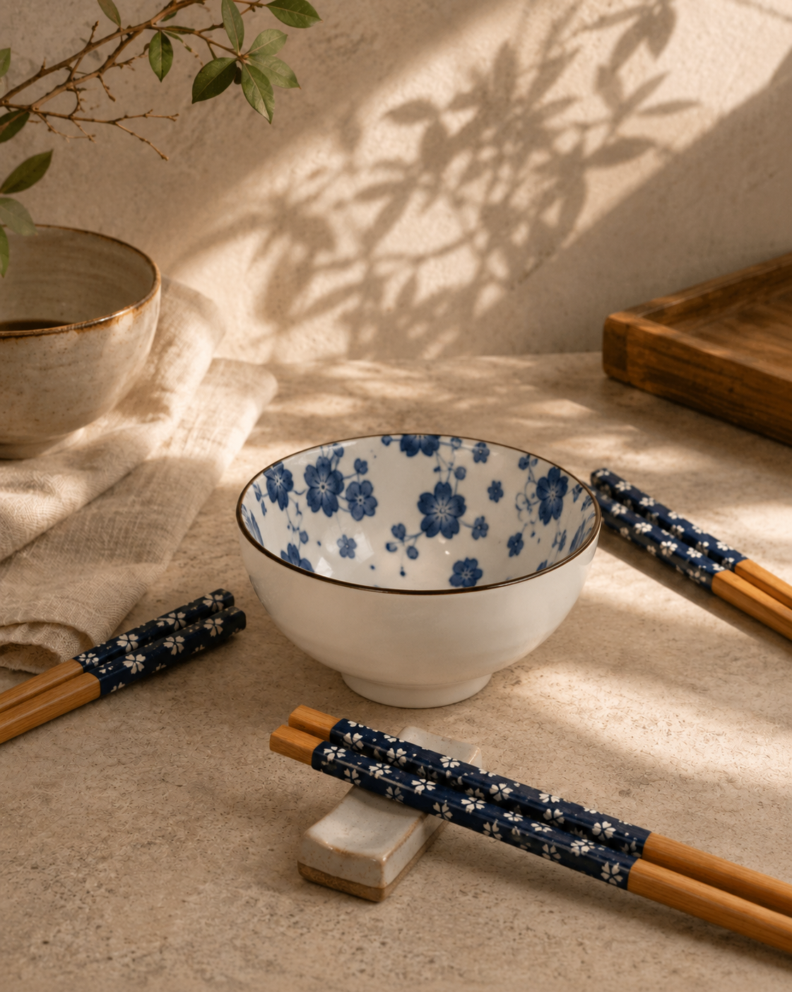 Japandi Ceramic Rice Bowl Set