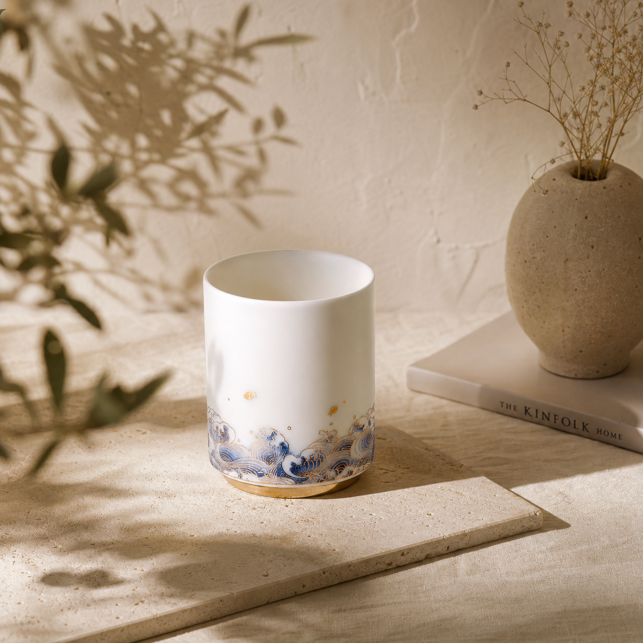 Celestial Ascent: Dragon’s Gate — Handcrafted Teacup Pair Set