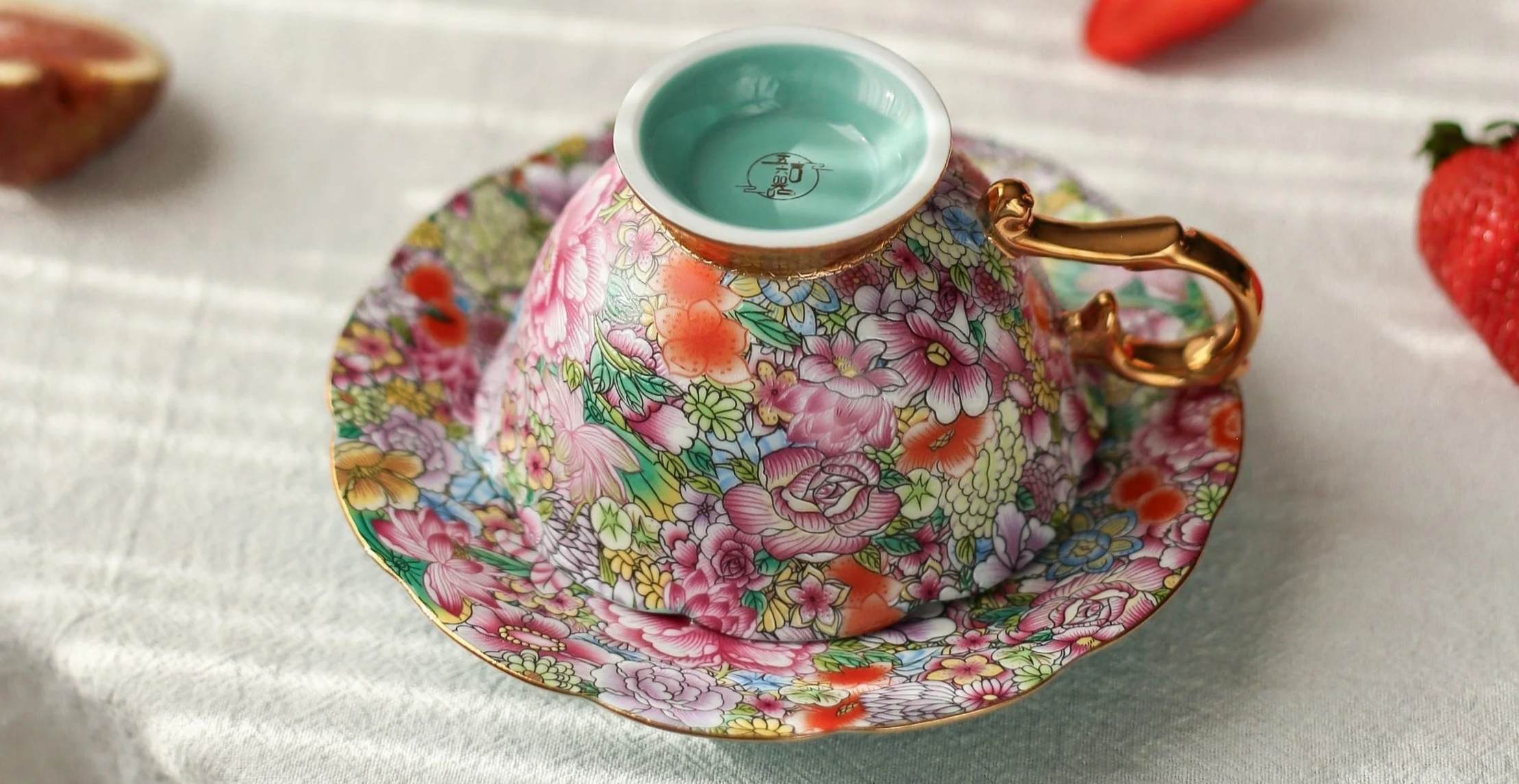 A Savoring Afternoon Ritual– Vintage Floral Luxury Porcelain Tea & Coffee Cup Set