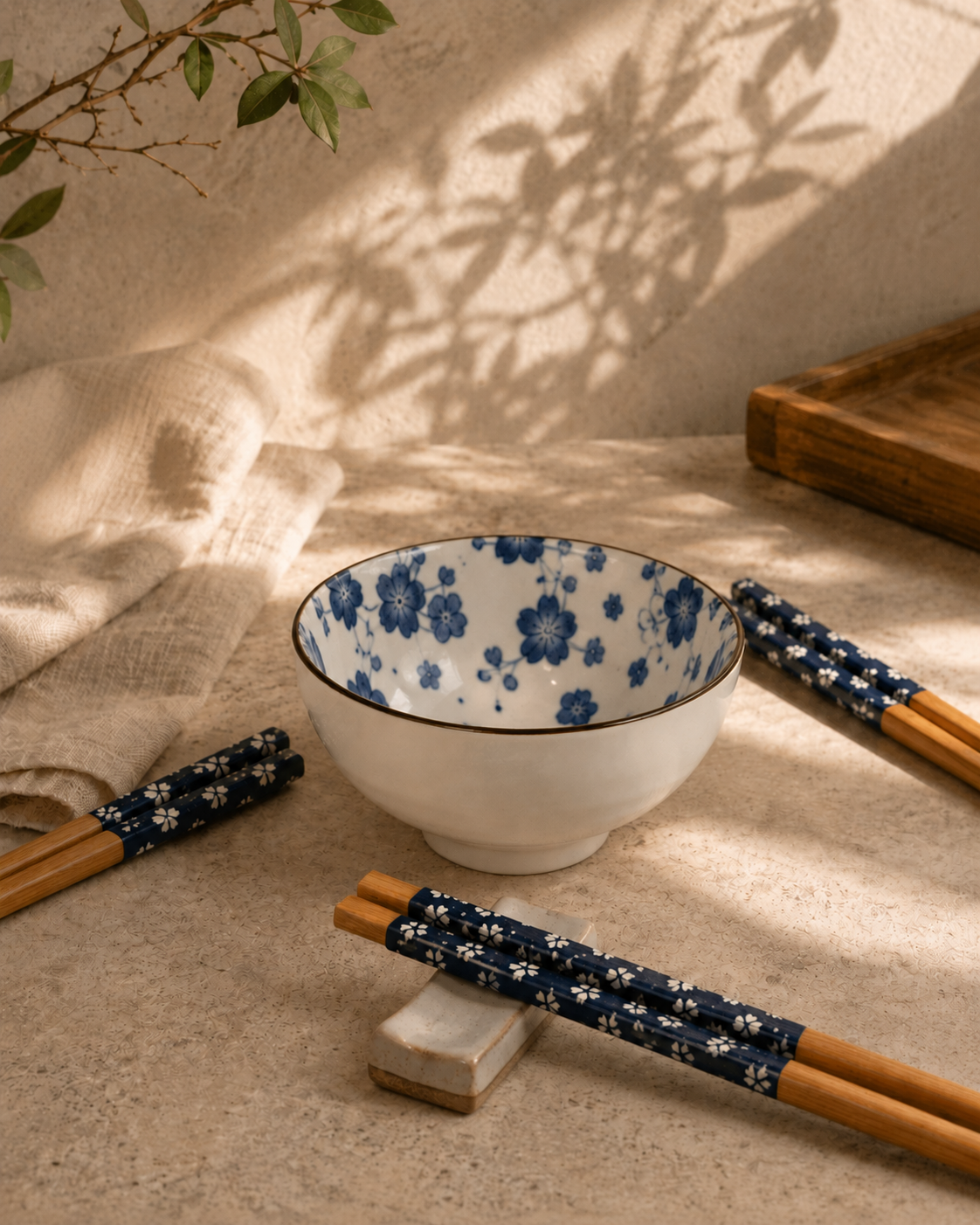 Japandi Ceramic Rice Bowl Set