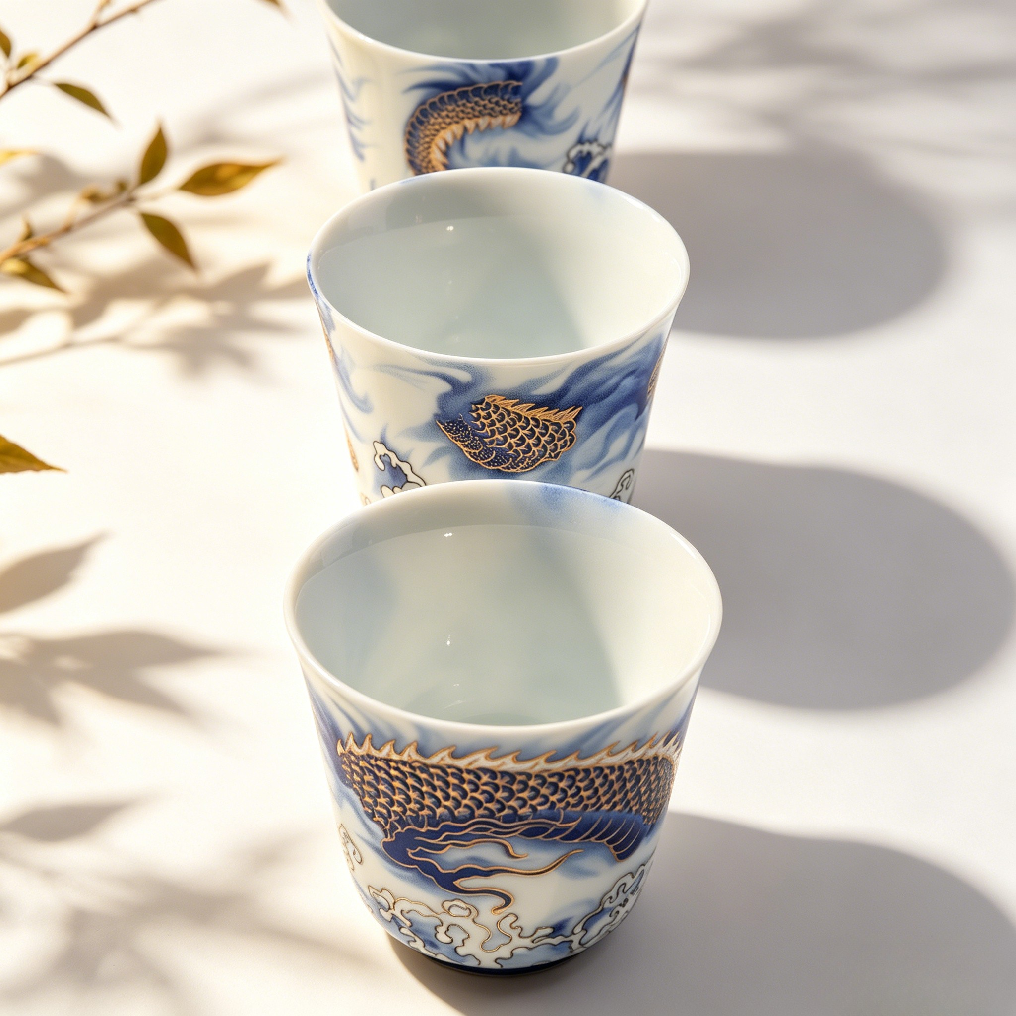 Azure Dragon — Handcrafted Portable Kungfu Tea Set